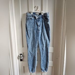 Abercrombie and Fitch The Super Skinny Ankle high rise jeans